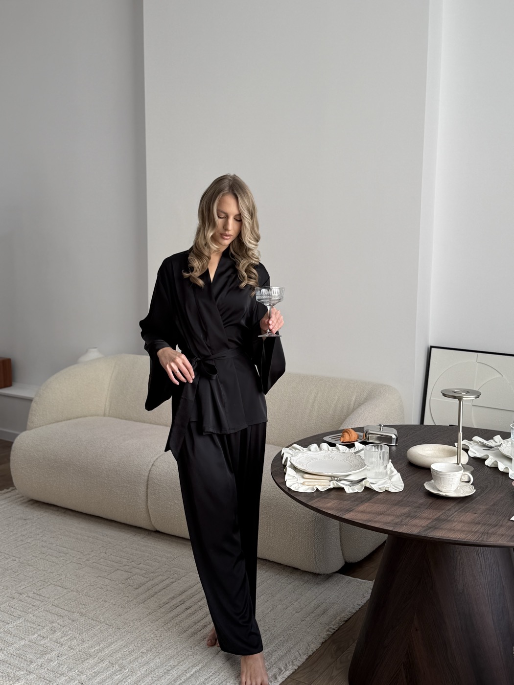 Костюм кимоно Melissa Homewear, чёрный
